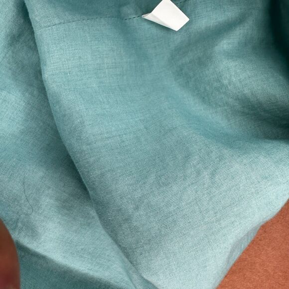 Orvis 100% Linen Jacket Sz 8 Womens Full Button Pleated Large Buttons Beach - Picture 9 of 9